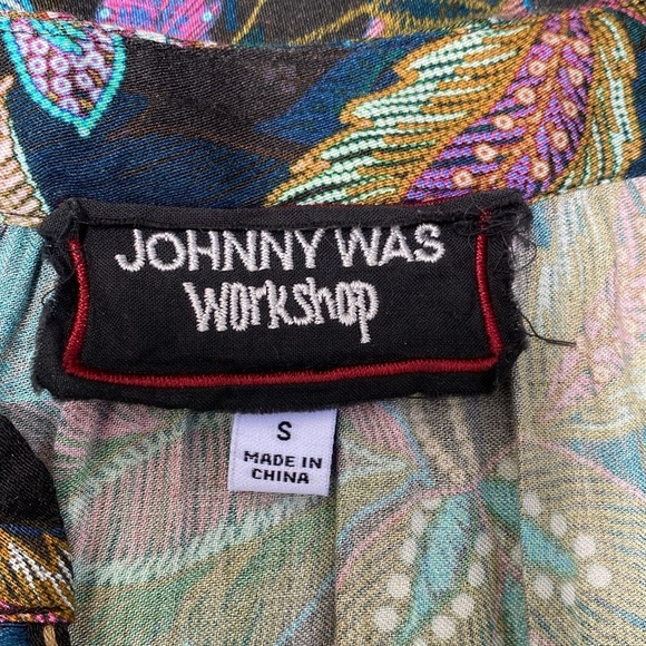 Johnny Was Blouse‎ Embroidered Floral Boho Tunic Long Sleeve Top - Picture 4 of 7
